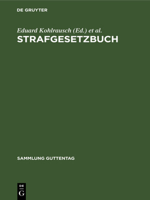 cover image of Strafgesetzbuch